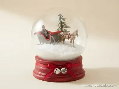 Bola de cristal para navidad