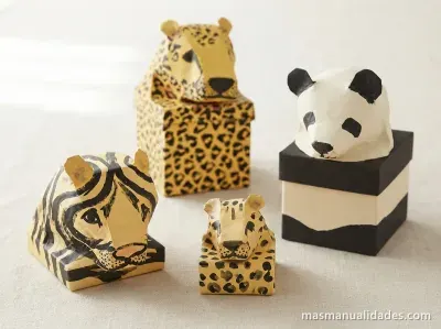 Cajas de Animalitos para regalarle a Mamá