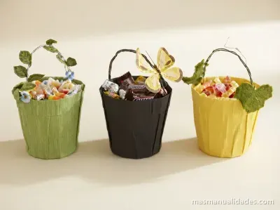 Canastas para que los niños pidan dulces en Halloween
