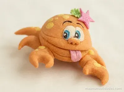 Cangrejo de masa de chocolate