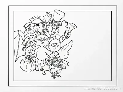Caratulas de Fiesta de Halloween para imprimir