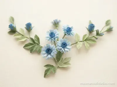 Flores para decorar las sabanitas del bebe
