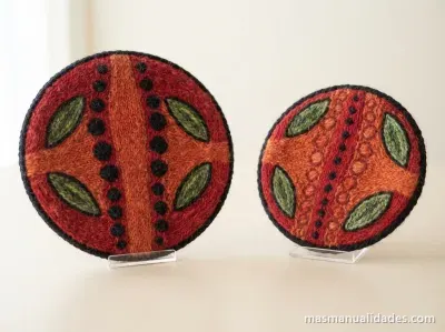 Platos decorativos en porcelana fria
