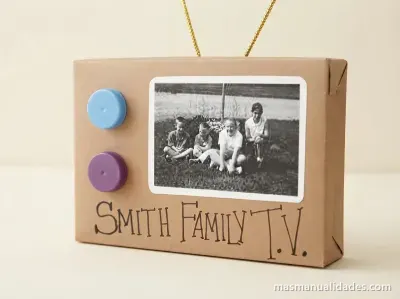 Portarretratos en forma de TV