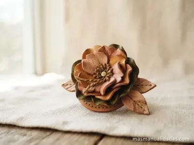 Realza tus prendas con Flores de Cuero