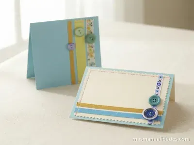 Tarjetas decoradas a mano