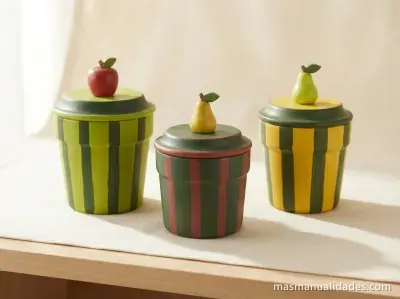 Tarros para cocina reciclados