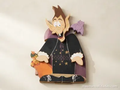Vampiro para la puerta en halloween
